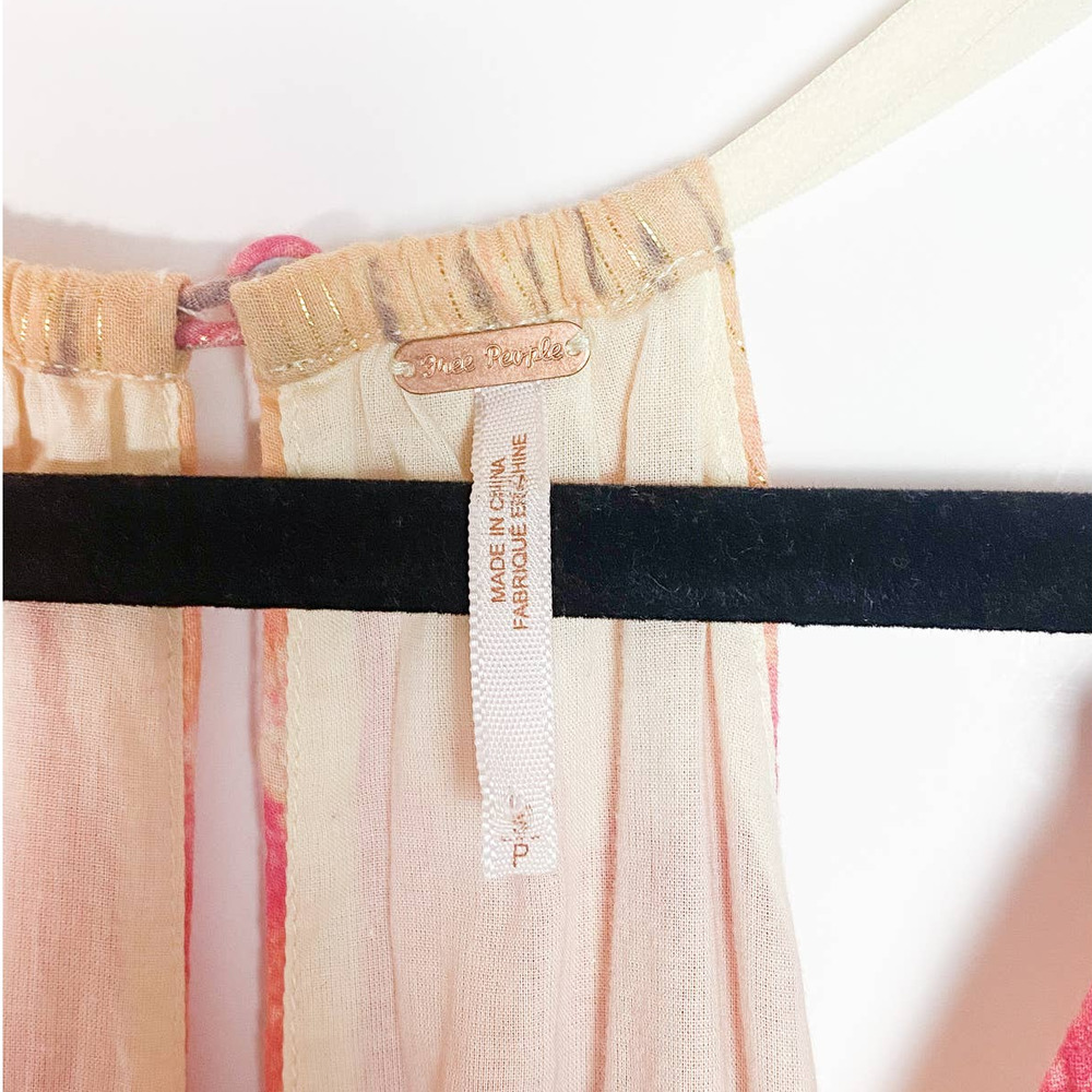 Free People Pink & Yellow Sundress - Picture 7 of 8